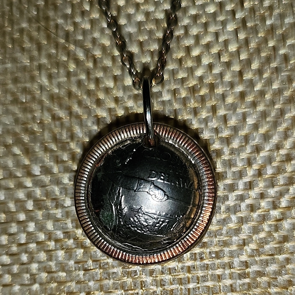 Silver Neclace Made Of Coins